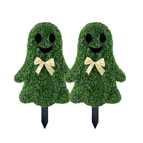 Gespenstischer Formschnitt für den Außenbereich, Halloween-Formschnitt-Baum mit Erdspieß, geisterförmiger Formschnitt, handgefertigter künstlicher Halloween-Formschnitt für Veranda, Garten, Spukhaus Gespenstischer Formschnitt für den Außenbereich, Halloween-Formschnitt-Baum mit Erdspieß, geisterförmiger Formschnitt, handgefertigter künstlicher Halloween-Formschnitt für Veranda, Garten, Spukhaus von Bduttlefish