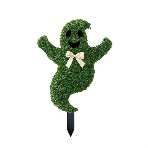Gespenstischer Formschnitt für den Außenbereich, Halloween-Formschnitt-Baum mit Erdspieß, geisterförmiger Formschnitt, handgefertigter künstlicher Halloween-Formschnitt für Veranda, Garten, Spukhaus Gespenstischer Formschnitt für den Außenbereich, Halloween-Formschnitt-Baum mit Erdspieß, geisterförmiger Formschnitt, handgefertigter künstlicher Halloween-Formschnitt für Veranda, Garten, Spukhaus von Bduttlefish