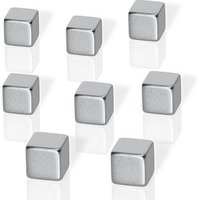 8 Be!Board® Magnete silber 1,0 x 1,0 x 1,0 cm von Be!Board®