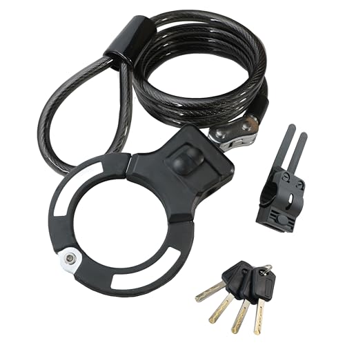 BE COOL Handschellenschloss – Sicherer Diebstahlschutz für E-Scooter & Fahrräder, 1m Kabel, gehärteter Stahl, inkl. Halterung & 3 Schlüssel - BCEZHKS520 BE COOL Handschellenschloss – Sicherer Diebstahlschutz für E-Scooter & Fahrräder, 1m Kabel, gehärteter Stahl, inkl. Halterung & 3 Schlüssel - BCEZHKS520 von Be Cool