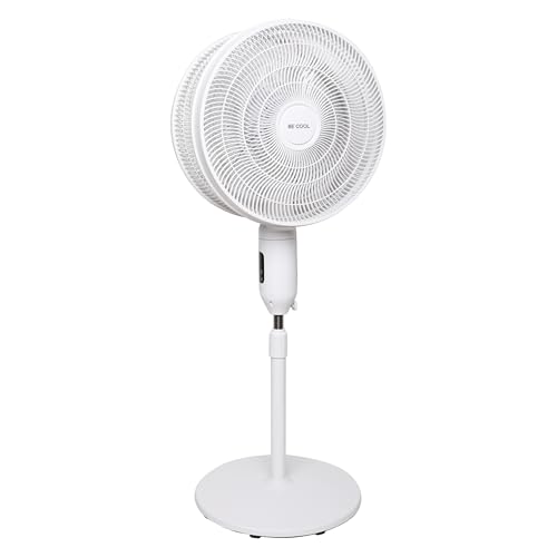Be Cool Doppelkopf-Standventilator 2x45cm | Leise & Leistungsstark | 12 Geschwindigkeiten, Timer, Fernbedienung, Weiß Be Cool Doppelkopf-Standventilator 2x45cm | Leise & Leistungsstark | 12 Geschwindigkeiten, Timer, Fernbedienung, Weiß von Be Cool