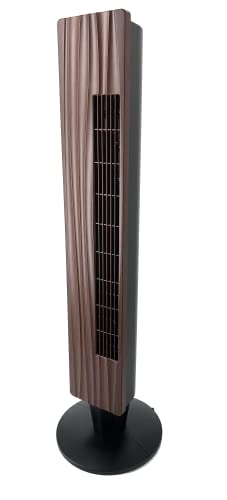 Be Cool Turm-Ventilator – Effektiver Lüfter für Innenbereich, 3 Geschwindigkeitsstufen, edle Holz-Optik und elegantes Design, geräuscharmer Betrieb – 100 cm von Be Cool