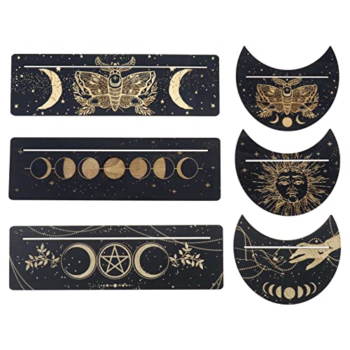 Be In Your Mind 6 STÜCKE Holz Tarotkartenhalter Ständer 25 Mm Rechteck & 12,5 Mm Mondform Altarkartenständer für Hexenweisheiten Werkzeuge Tarot Decor Wiccan Supplies Be In Your Mind 6 STÜCKE Holz Tarotkartenhalter Ständer 25 Mm Rechteck & 12,5 Mm Mondform Altarkartenständer für Hexenweisheiten Werkzeuge Tarot Decor Wiccan Supplies von Be In Your Mind