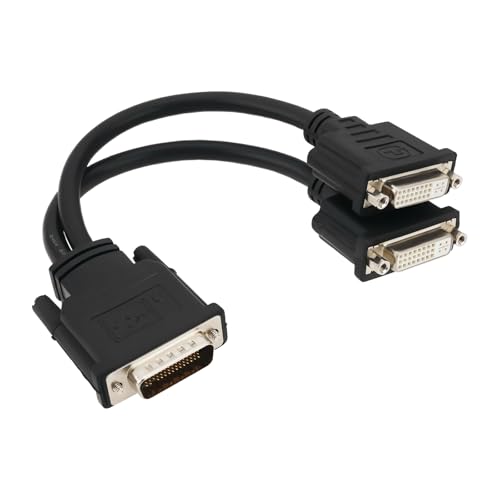 Be In Your Mind 1 x DMS-59-Stecker auf Dual-DVI-24+5-Buchse, Splitter-Verlängerungskabel, geeignet zum Anschluss von Grafikkartenmonitoren mit DMS-59-Anschlüssen (16 cm) von Be In Your Mind