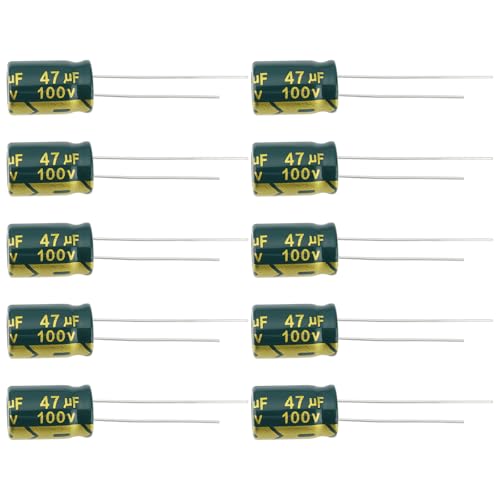 Be In Your Mind 10 Stück 47uF 100V 105°C Radial Hochfrequenz Aluminium Elektrolytkondensator ± 20% geeignet für TV LCD Monitor Spiel Reparaturteile 8 x 12 mm Be In Your Mind 10 Stück 47uF 100V 105°C Radial Hochfrequenz Aluminium Elektrolytkondensator ± 20% geeignet für TV LCD Monitor Spiel Reparaturteile 8 x 12 mm von Be In Your Mind