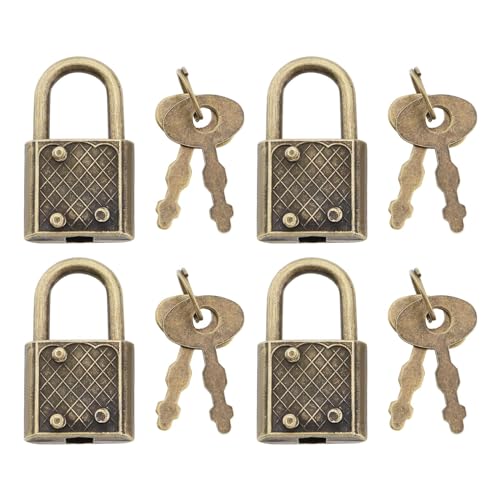 Be In Your Mind 16pcs Quadratische Vorhängeschlösser Im Vintage-Stil mit Schlüsseln Quadratische Vorhängeschlösser aus Zinklegierung Bronzefarben Retro-Mini-Vorhängeschloss Be In Your Mind 16pcs Quadratische Vorhängeschlösser Im Vintage-Stil mit Schlüsseln Quadratische Vorhängeschlösser aus Zinklegierung Bronzefarben Retro-Mini-Vorhängeschloss von Be In Your Mind
