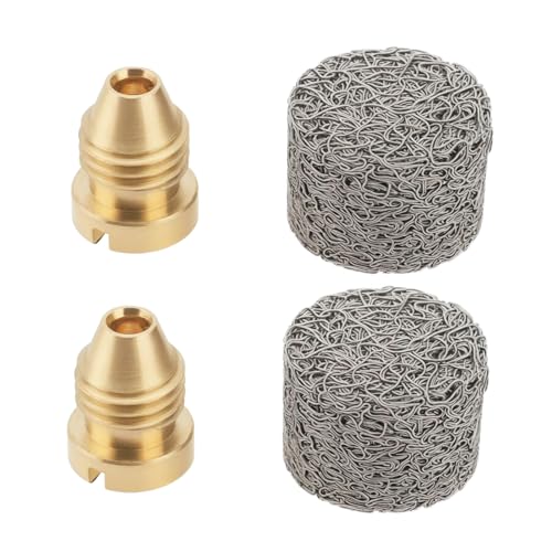 Be In Your Mind 2 Sätze 1,0mm Messing Schaumkanonen Düsenspitzen mit Schaummacher Geeignet für Ersatzteile für Schneeschaumlanzen 3000 PSI Be In Your Mind 2 Sätze 1,0mm Messing Schaumkanonen Düsenspitzen mit Schaummacher Geeignet für Ersatzteile für Schneeschaumlanzen 3000 PSI von Be In Your Mind