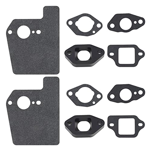 Be In Your Mind 2 Sätze Vergaser Isolator Dichtung Vergaserdichtung, Kompatibel mit Honda GCV160 GCV160A GCV160LA GCV160LAO GCV160LE Rasenmäher-Motorteilen von Be In Your Mind