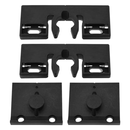 Be In Your Mind 2 Sets Terrassen-Balkontürriegel Kompatibel mit Schuco Balkontür-Schnäpper Sets 253655 254617 98050401 Kunststoff Schwarz 74 Mm X 29,5 Mm von Be In Your Mind