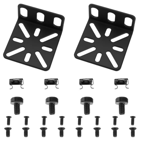 Be In Your Mind 2-teiliges Switch-Rack-Montageset Verstellbarer Lochabstand 13-35 Mm Kompatibel mit Buffalo Tech 17,3 Zoll Kompatibel mit Cisco 45 X 44,5 X 25 Mm Schwarz Be In Your Mind 2-teiliges Switch-Rack-Montageset Verstellbarer Lochabstand 13-35 Mm Kompatibel mit Buffalo Tech 17,3 Zoll Kompatibel mit Cisco 45 X 44,5 X 25 Mm Schwarz von Be In Your Mind