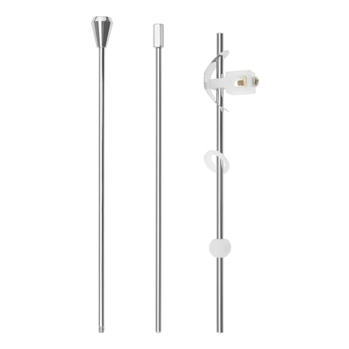 Be In Your Mind 3er Set Lift Rod Waschbecken Waschbecken Pop Up Ablaufstange mit Kunststoffkugel Pop Up Ablaufarm Hebel Popup Ablaufgarnitur Link Hebel Pull Push Plug Joint Ersatzteil von Be In Your Mind