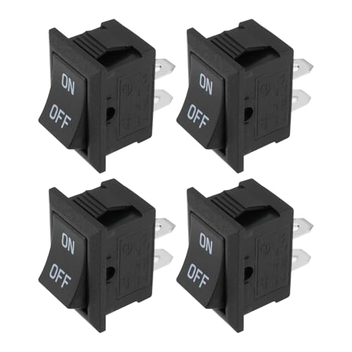 Be In Your Mind 4 Stück 2-poliger Schleifschalter 887453 2nd Gang ON-OFF Schalter 3A 250V / 6A 125V kompatibel mit 371 371K 7499 7800 7801 9444 Schleifer von Be In Your Mind