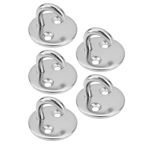 Be In Your Mind 5 Stück Deckenhaken aus Edelstahl 304 M5 X 33 Mm Hakenplatte Runde Ösenplatte Robuster Wandmontagehaken Geeignet Zum Aufhängen von Pflanzenkörben Deckenventilatoren Marinedeck-Hardware Be In Your Mind 5 Stück Deckenhaken aus Edelstahl 304 M5 X 33 Mm Hakenplatte Runde Ösenplatte Robuster Wandmontagehaken Geeignet Zum Aufhängen von Pflanzenkörben Deckenventilatoren Marinedeck-Hardware von Be In Your Mind