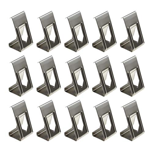 Be In Your Mind 50 Stück 3D-Drucker Hotbed Glas Plattform Sicherungs Clips Halter Fotografie Bilderrahmen Metall Federdrehklemmen Silber Ton von Be In Your Mind