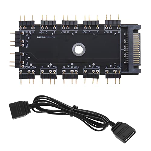 Be In Your Mind Argb-Hub 5 V 3-polig für Kopfteil/Controller RGB Adressierbar 3-polig 5 V 1 bis 11 Ports 12 Wege 5 V 3-polig RGB LED Splitter Hub mit RGB-Verlängerungskabel 3-polig 50 cm Be In Your Mind Argb-Hub 5 V 3-polig für Kopfteil/Controller RGB Adressierbar 3-polig 5 V 1 bis 11 Ports 12 Wege 5 V 3-polig RGB LED Splitter Hub mit RGB-Verlängerungskabel 3-polig 50 cm von Be In Your Mind