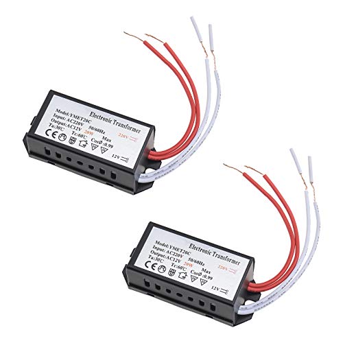 Be In Your Mind Elektronischer Transformator AC 220V auf AC 12V 20 Watt mit CE-Zertifizierung für Halogenlampe Leuchtmittel 67x27x22mm Be In Your Mind Elektronischer Transformator AC 220V auf AC 12V 20 Watt mit CE-Zertifizierung für Halogenlampe Leuchtmittel 67x27x22mm von Be In Your Mind