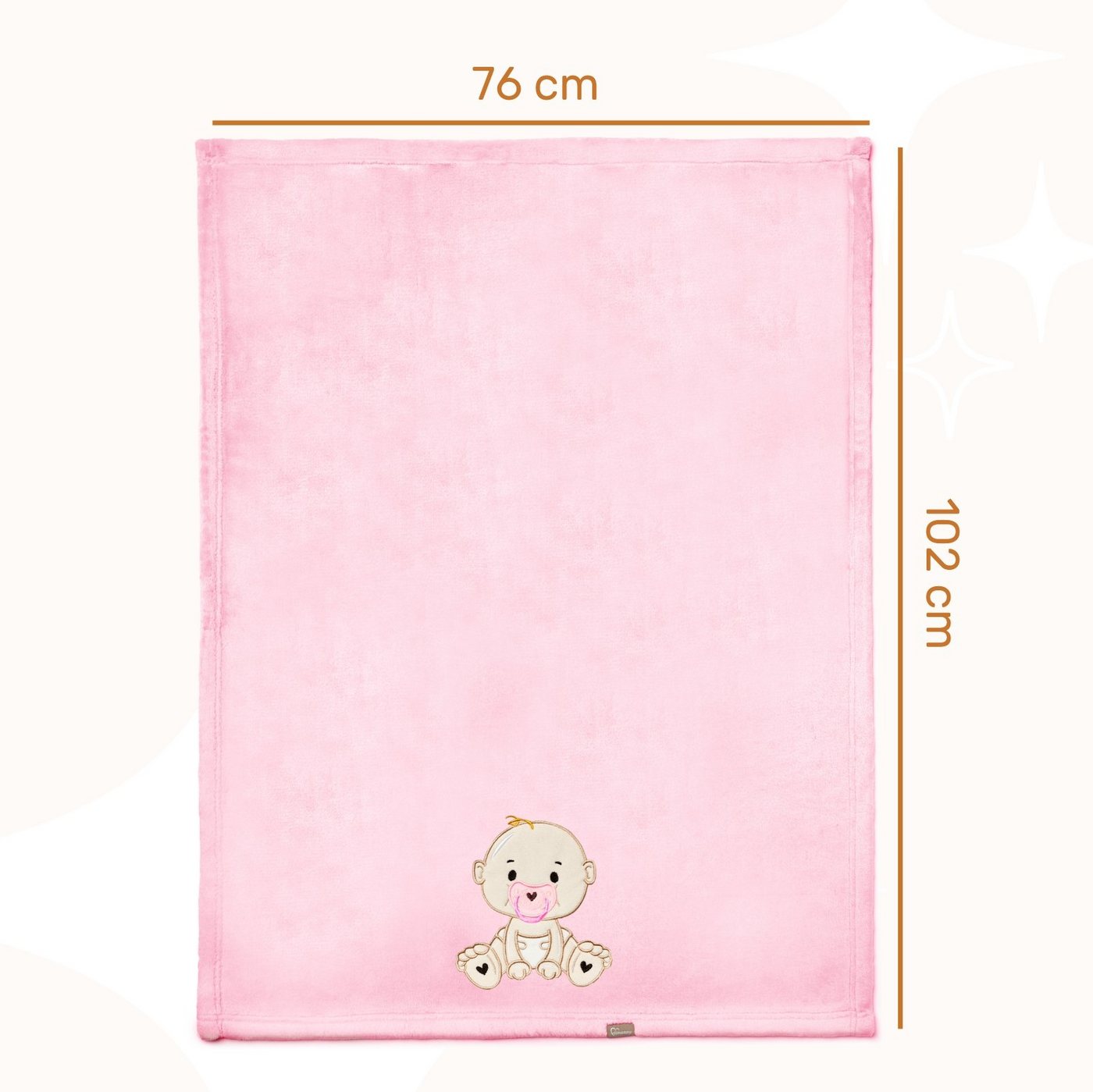 Wohndecke Warme Kuscheldecke Babydecke Blanket Baby Geschenk BE20-168, Be Mammy von Be Mammy