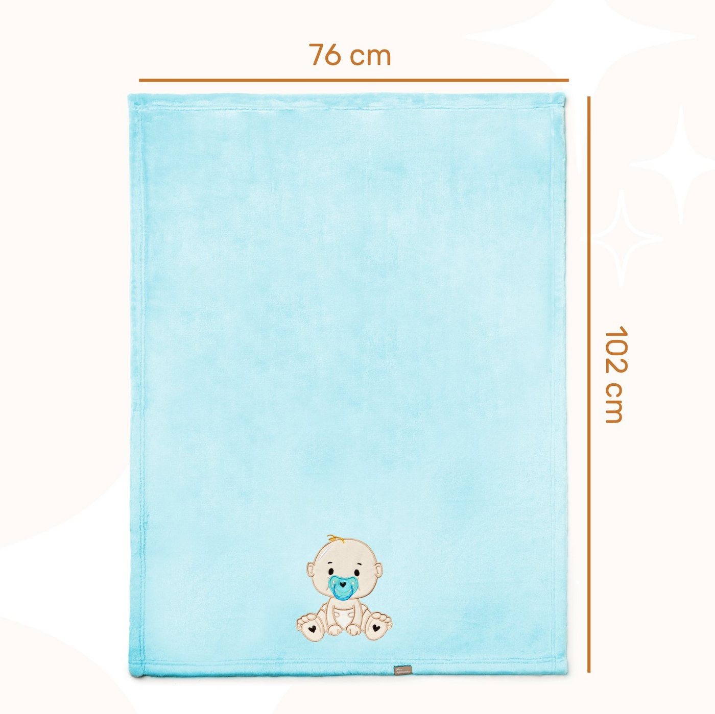 Wohndecke Warme Kuscheldecke Babydecke Blanket Baby Geschenk BE20-168, Be Mammy von Be Mammy