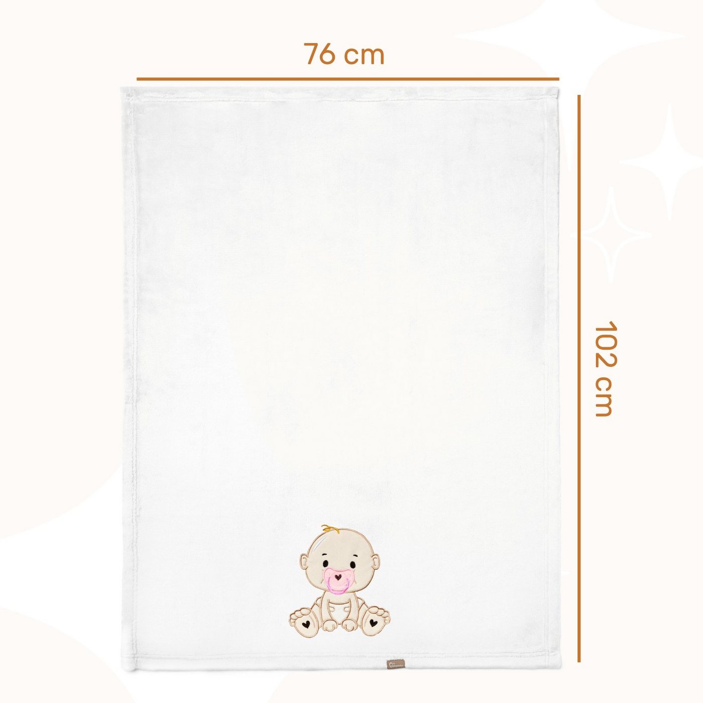 Wohndecke Warme Kuscheldecke Babydecke Blanket Baby Geschenk BE20-168, Be Mammy von Be Mammy