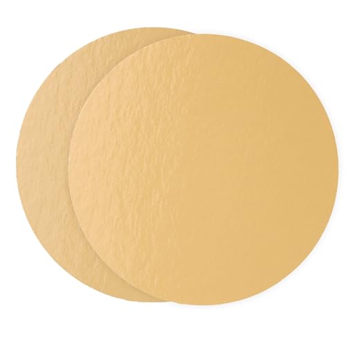 Be Your Packer 10er-Set Tortenunterlage Runde 15cm | Cake Board | Tortenböden | Karton Mattes Gold 0,6 mm Dicke | Tortenplatte | Kuchenplatte Cakeboard für Torten Kuchen Geburtstag und Süßigkeiten von Be Your Packer