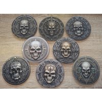 Untersetzer-Set Schädel 8Er von BeARTriceCreARTive