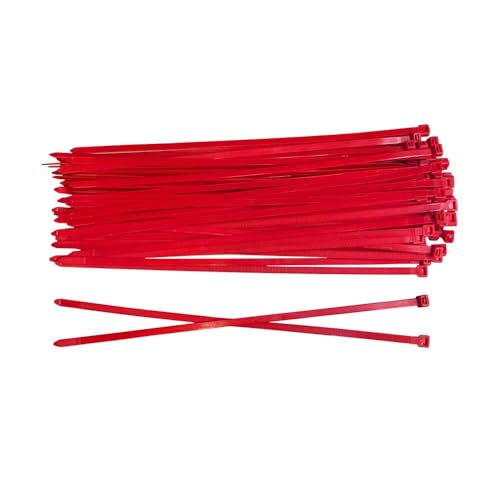 BeBo Kabelbinder 7,8 x 750 mm – 100 Stück – Rot – extra stark & wetterfest – Industriequalität für Bau, Werkstatt & DIY von BeBo Technik