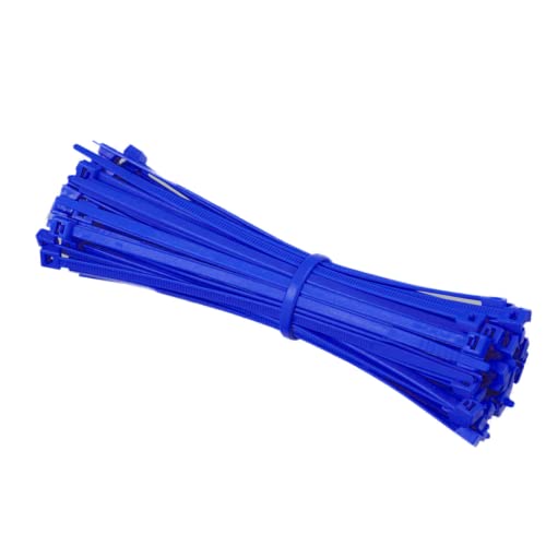BLAUE Kabelbinder 100 Stück - verschiedene Größen & Längen - Polyamid 6.6 - NEU - Made in der EU (4,8x290mm) von BeBo Technik