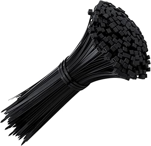 BeBo Kabelbinder 9,0 x 780 mm Schwarz & Natur | UV-beständig & wetterfest | 100 Stück | starke Zugkraft | Profikabelbinder Kunststoff für innen & außen | Extra Breit (Schwarz) von BeBo Technik