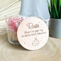 Personalisiertes Geschenk Zur Rente | Vorratsglas Als Abschiedsgeschenk Zum Ruhestand Geschenkidee Abschied Kollege - Kollegin Rentner von BeBonnieShop