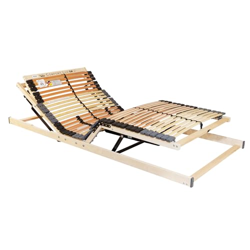 BeCo Lattenrost, Comfort Lux, 90 x 190 cm, 42 Federholzleisten, Kopf- Rücken- & Beinbereich elektrisch verstellbar, komplett montiert, Made in Germany, 100 Nächte Probeschlafen BeCo Lattenrost, Comfort Lux, 90 x 190 cm, 42 Federholzleisten, Kopf- Rücken- & Beinbereich elektrisch verstellbar, komplett montiert, Made in Germany, 100 Nächte Probeschlafen von BeCo Matratzen GmbH & Co. KG