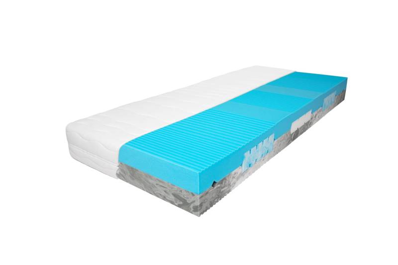 7-Zonen Matratze 2 Dreams Gelschaum, 2 Härtegrade, Made in Germany 80x200 H3 von BeCo