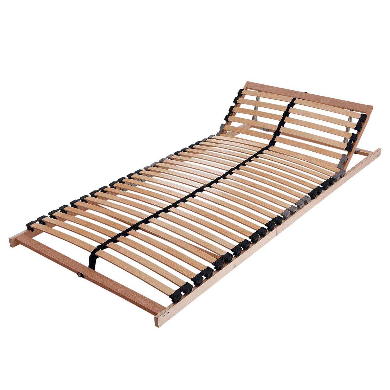 home24 Lattenrost Easy Star verstellbar 140 x 200cm Querholme: Massivholz Buche, naturbelassen Außenholme: Massivholz Birke, naturbelassen von home24