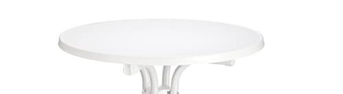 BeFair Ersatzteil Tischplatte Platte Stehtisch klappbar Ø 80 cm Weiss Tinka - Bistrotisch Rund von BeFair
