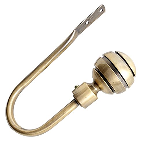 BeFur Vorhang Raffhalter Vintage Wandhaken Halter Gardinen Raffhalter （1 paar ） Bronze von BeFur