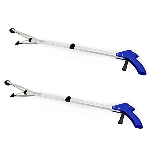 BeGrit Greifer Müllzange Greifarm Müll Greifzange Zange Handgreifer Faltbarer Langer Arm der die Klaue erreicht Müll Pickup Tool 81cm (32 Zoll) 2 Stück von BeGrit