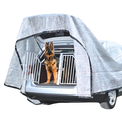 BeGrit Schattennetz Auto Hund 99% Alu Hitzeschutz mit Ösen 2m x 3m UV Luftdurchlässiges Sonnennetz Aludecke Auto Alunetz reflektierende Schattenplane für Camping Gewächshaus Garten Patio Pflanze BeGrit Schattennetz Auto Hund 99% Alu Hitzeschutz mit Ösen 2m x 3m UV Luftdurchlässiges Sonnennetz Aludecke Auto Alunetz reflektierende Schattenplane für Camping Gewächshaus Garten Patio Pflanze von BeGrit