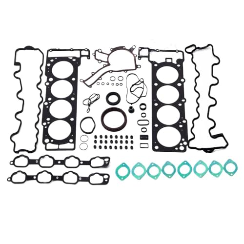 BeJdtvEo Motorkopfdichtungssatz, kompatibel mit 4,3 5,0 5,5 l C55 ML55 SLK55 AMG M113 4,3 l 5,0 l 5,5 l V8 99 bis 11 1130160420(5.0L 5.5L) von BeJdtvEo