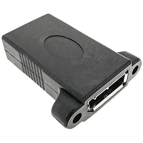 BeMatik - Displayport-Buchse auf Buchse Adapter mit contector für Tafeleinbau von BEMATIK.COM