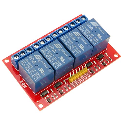 BeMatik - Schaltung mit 4 Relais 5/9/12/24V kompatibel Arduino 2560 ARM PIC AVR DSP STM32 A032 (AJ073) von BEMATIK.COM