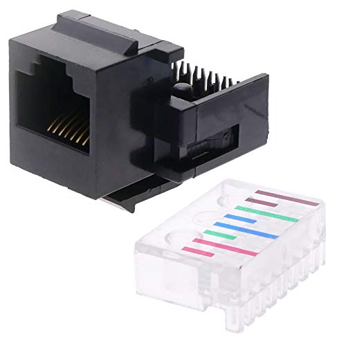 Keystone TB110 Cat.5e UTP RJ45 Buchse ohne Werkzeug (8 Stück) (YZ09) von BEMATIK.COM