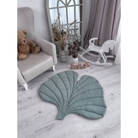 Baby Krabbeldecke, Blattspielmatte, Gingko Biloba, Bio-Baumwollstoff Sicher Für Babys Ab Geburt Neutrale Farben Und Unbedenkliches Material von BeNatureStore