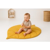 Baby Spieldecke Aus Bio-Baumwolle in Blattform Bodenteppich Für Und Kinder, Tummy Time Baby Spieldecke Aus Bio-Baumwolle in Blattform Bodenteppich Für Und Kinder, Tummy Time von BeNatureStore