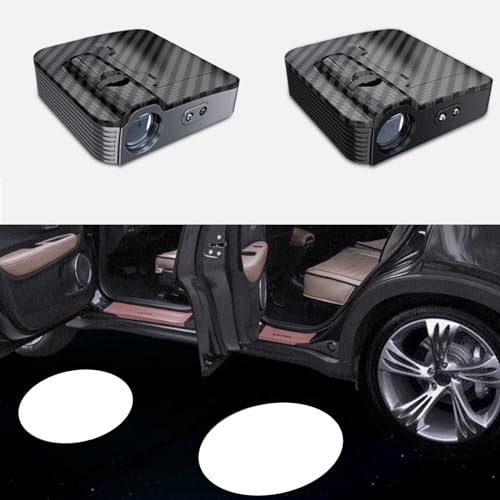 BeNsil 2 Stück Personalisiert Auto Türlicht Logo-Projektor-Personalisiertes Willkommenslicht-Universal Wireless Car Door Logo Light Projector for All Cars-autotür Licht Logo Projektor von BeNsil
