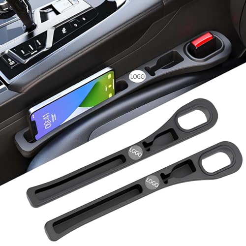 BeNsil Autositz-Spaltfüller,Car Seat Crevice Gap Filler,Personalisierte Autositz-Lückenfüller-Aufbewahrungstasche mit dem Logo Ihres Autos von BeNsil