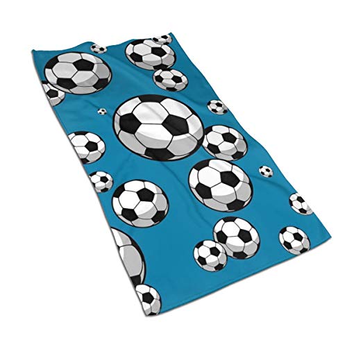 BeNtli Handtücher, Fußball-Fußball-Badetuch, Mikrofaser, weiche Gesichtshandtücher, 40 x 70 cm, für Badezimmer, Fitnessstudio von BeNtli