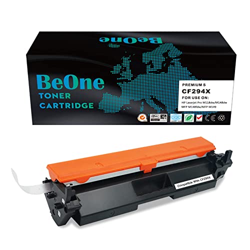 BeOne 1X 94X CF294X 94A CF294A Kompatible Tonerkartusche für Laserjet Pro M118 M118dw M148dw M148fdw M149 Drucker (1 Schwarz) von BeOne