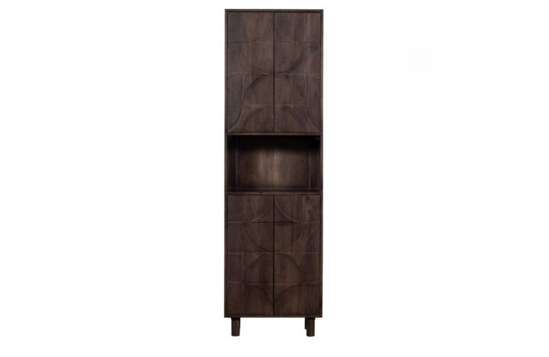 BePureHome Buffet Draw aus Mangoholz, Braun Push-to-Open-System von BePureHome