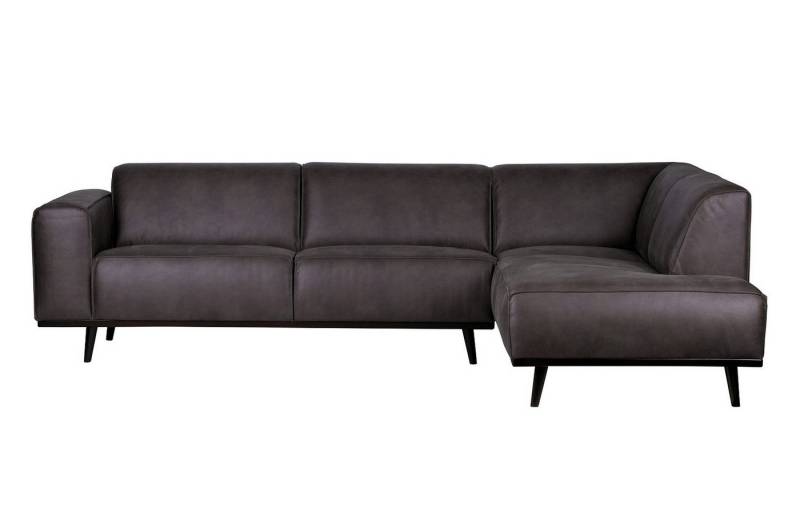 BePureHome Ecksofa Ecksofa Recycle Leder Statement Dunkelgrau Rechts 274 x 210 von BePureHome