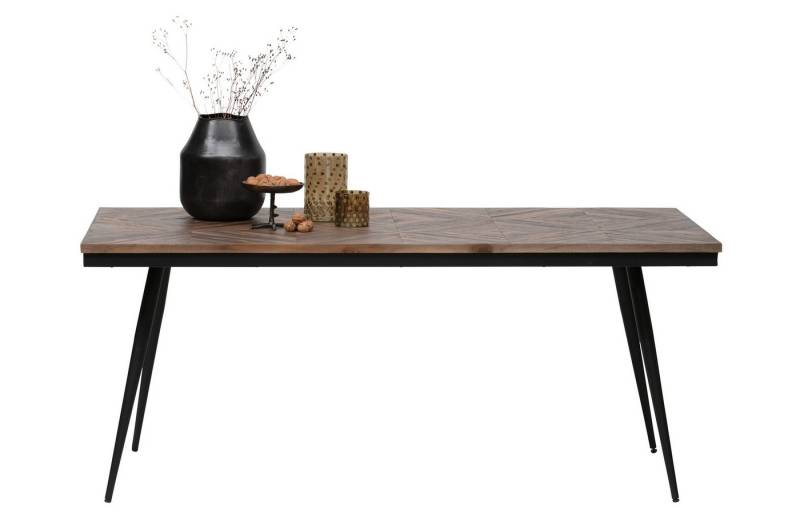 BePureHome Esstisch Esstisch Parkettdesign Rhombic 180 Vintage Teakholz von BePureHome