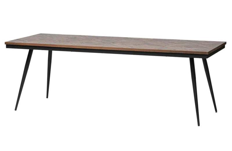 WOOOD Esstisch Rhombic aus recyceltem Teakholz, 220 cm, Geeignet für 6-8 Personen von WOOOD